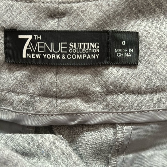 7th avenue suiting collection New York & company grey dress capris size o - Picture 4 of 5